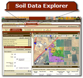 You explore your Area Of Interest with the Soil Data Explorer tab.  Click or Press the Enter or Spacebar key to view larger image. Press the Escape key to close.